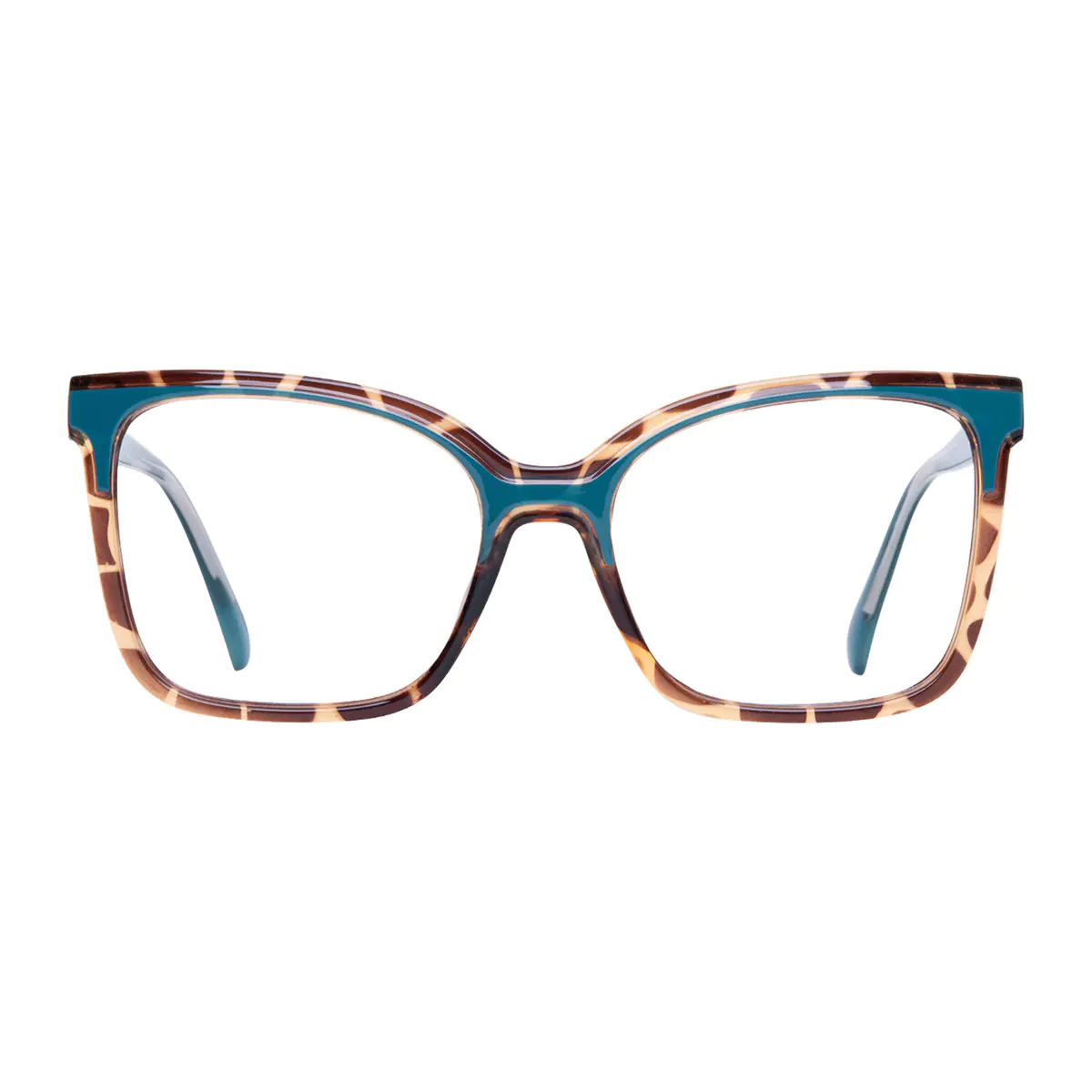 Cat-eye Tortoiseshell/Blue Eyeglasses
