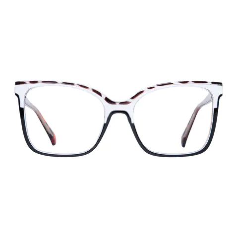 Cat-eye Tortoiseshell/Clear Eyeglasses