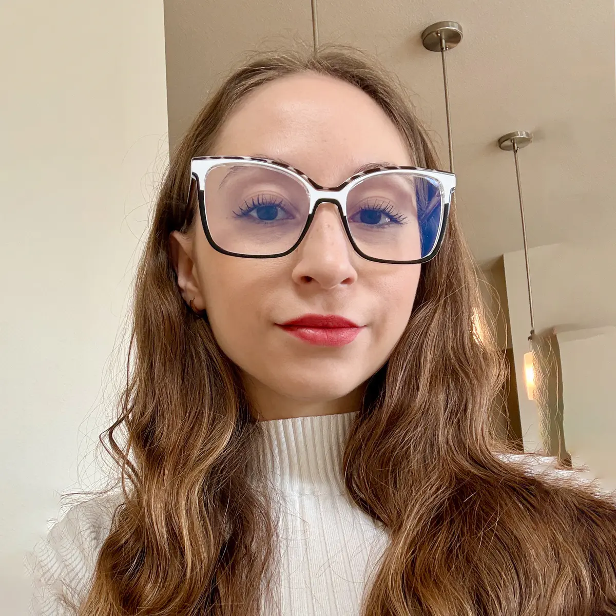 Cat-eye Tortoiseshell/Clear Eyeglasses