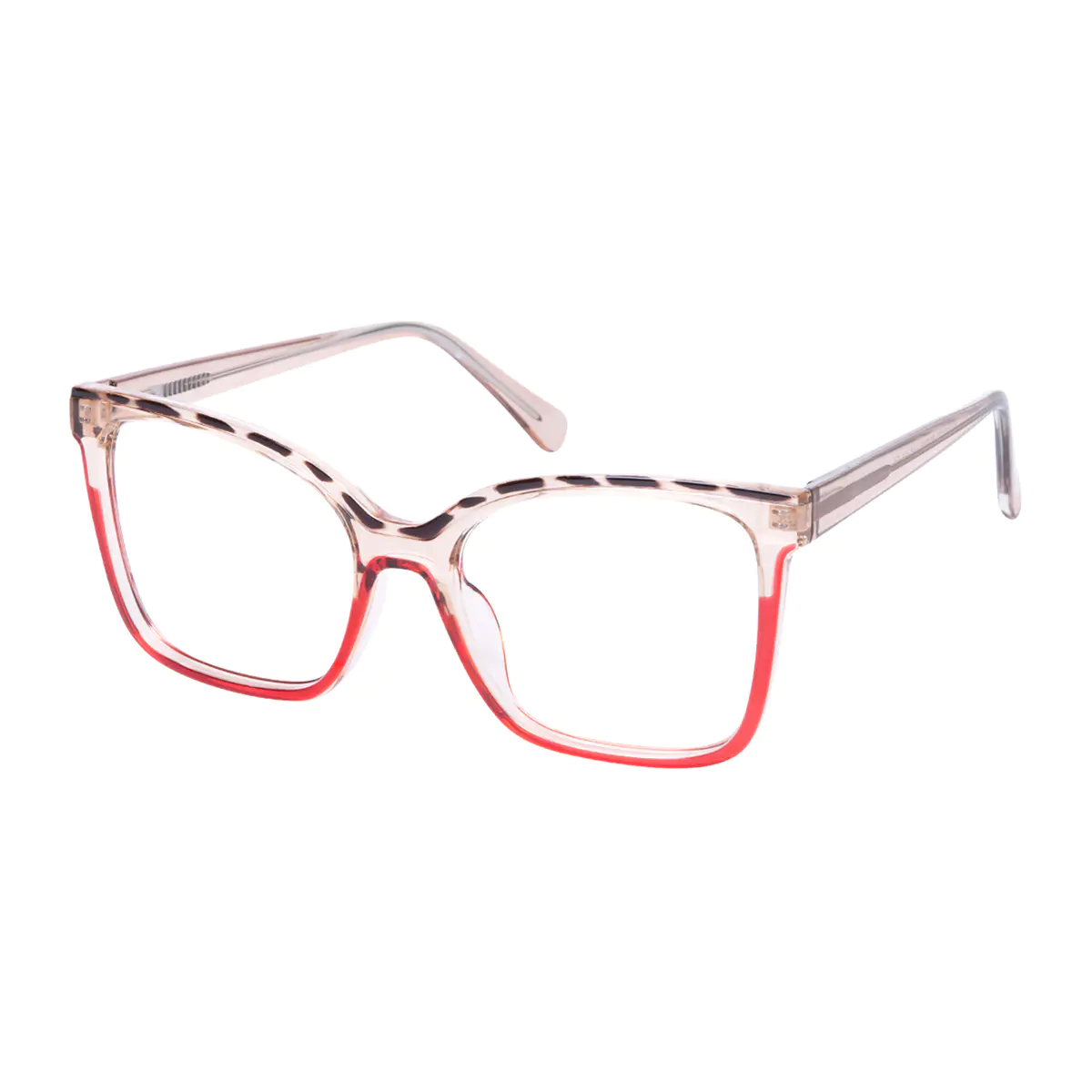 Cat-eye Tortoiseshell/Red Eyeglasses