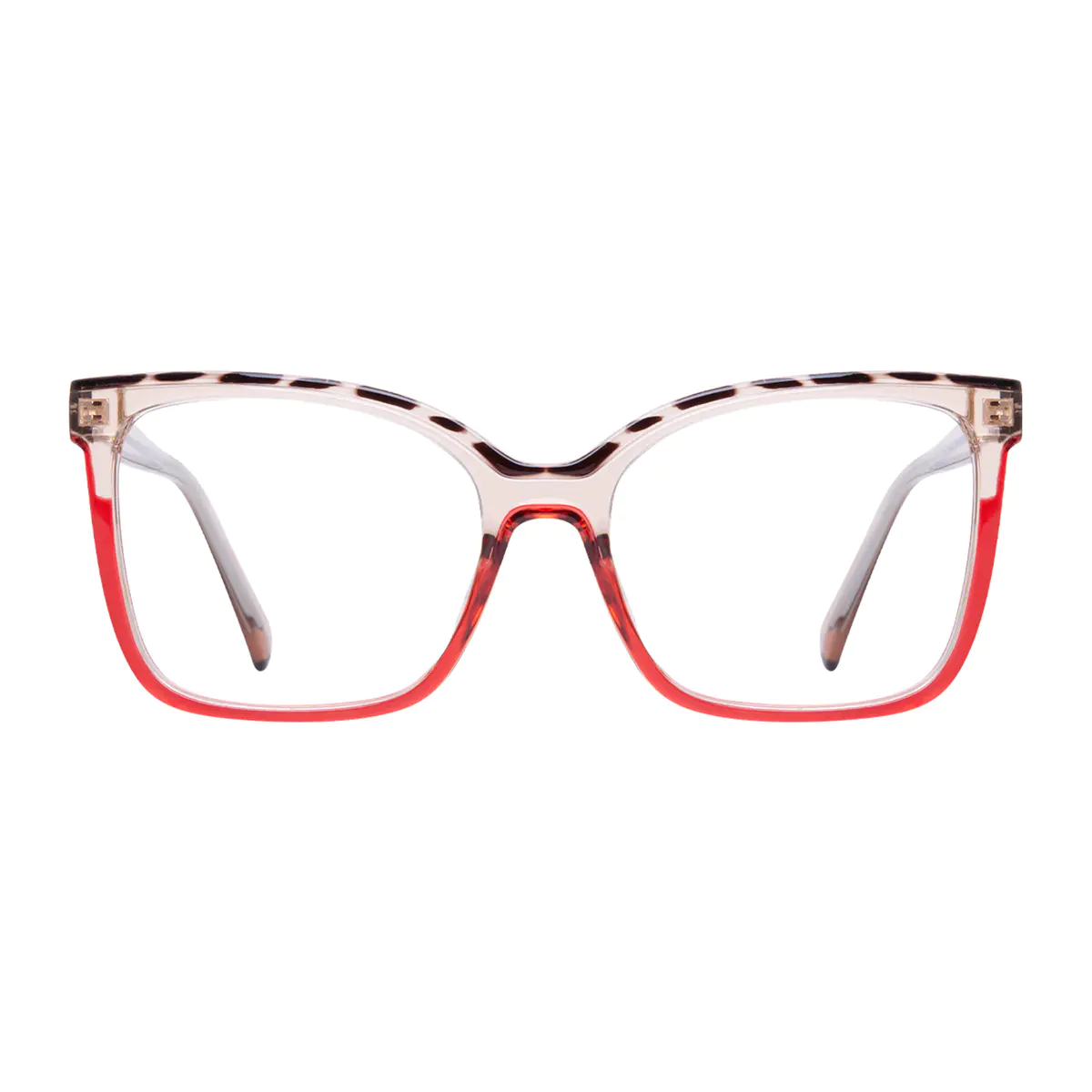 Cat-eye Tortoiseshell/Red Eyeglasses