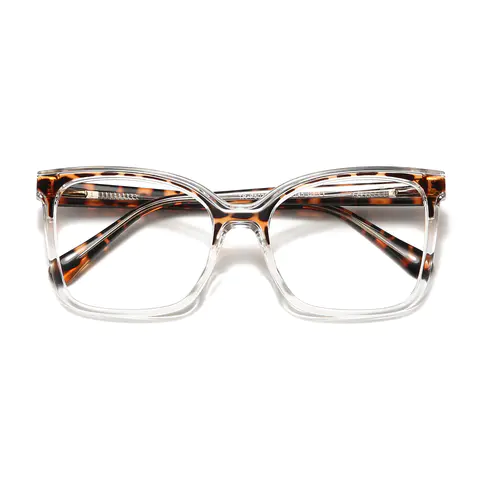 Cat-eye Tortoiseshell/Clear Eyeglasses