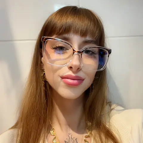 Cat-eye Tortoiseshell/Clear Eyeglasses