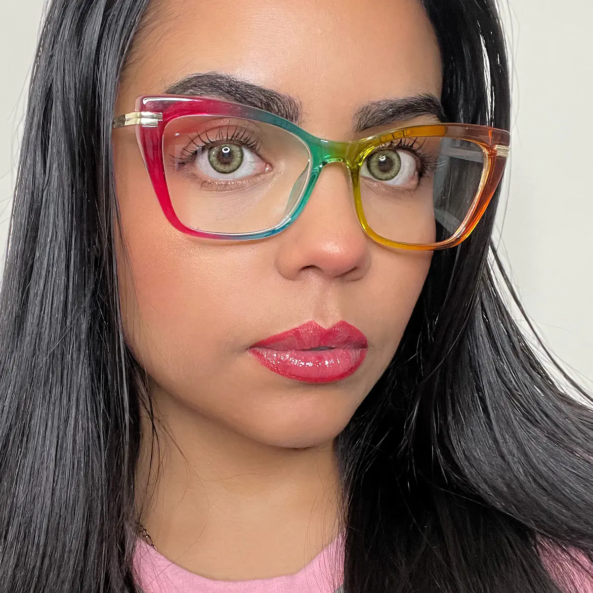 Cat-eye Multicolor Eyeglasses