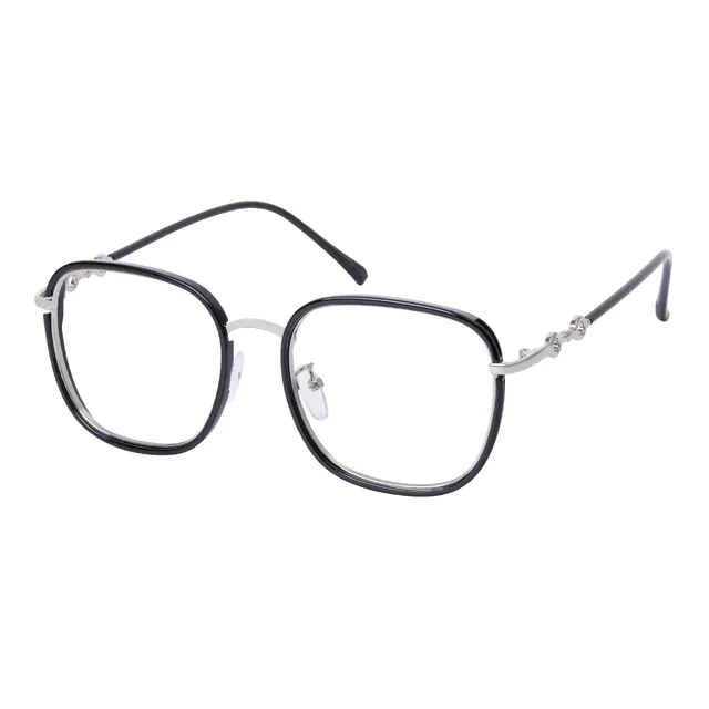 Square Black Eyeglasses