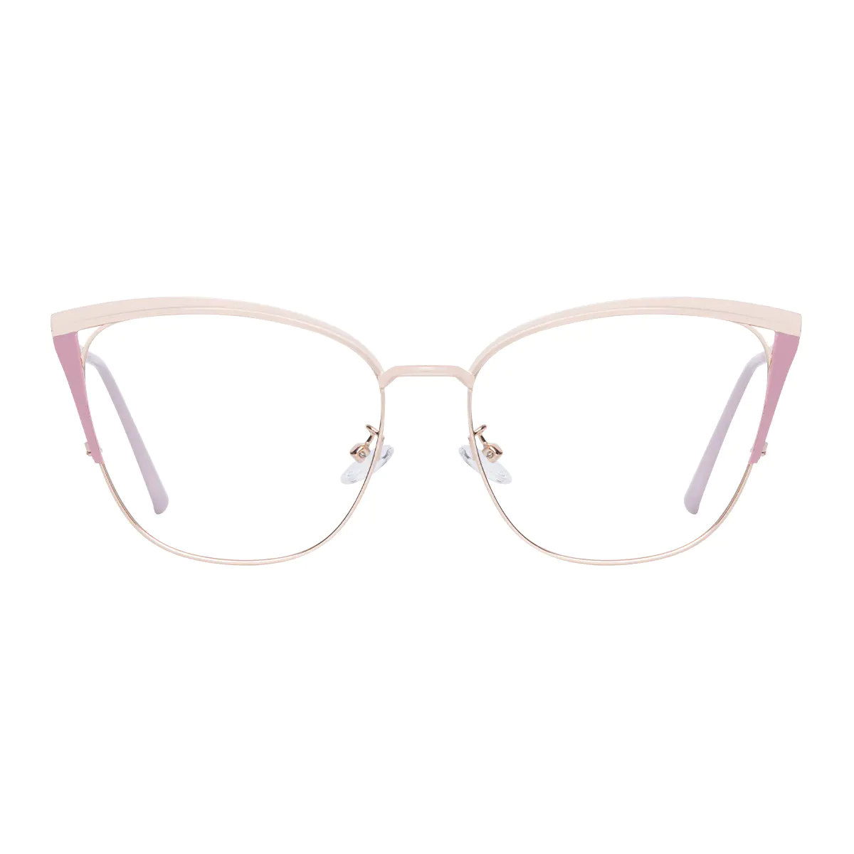 Cat-eye Gold/Purple Eyeglasses