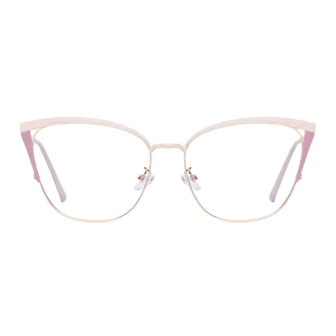 Cat-eye Gold/Purple Eyeglasses