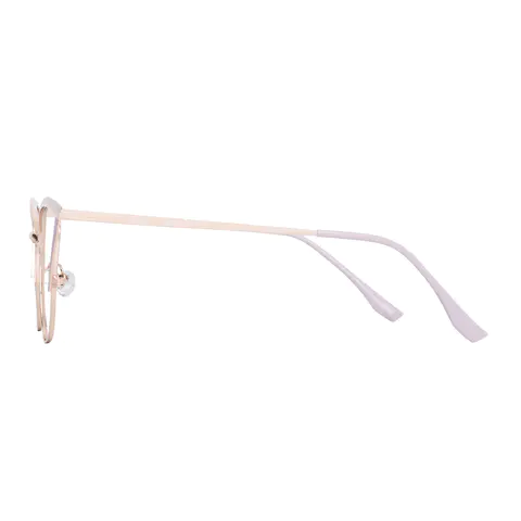 Cat-eye Gold/Purple Eyeglasses