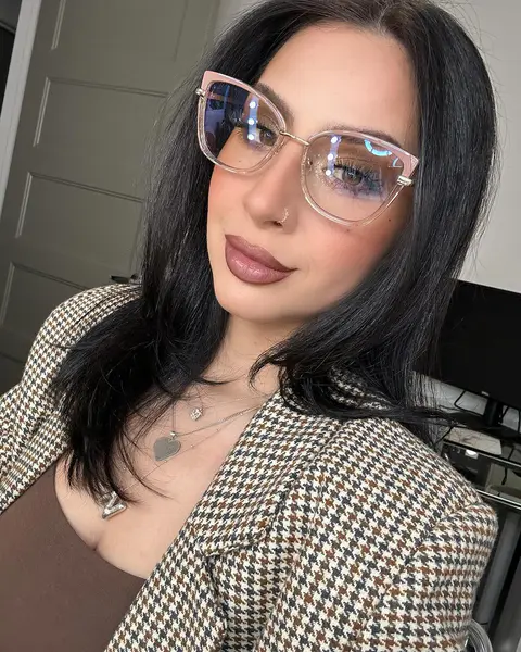 Cat-eye Tortoiseshell/Clear Eyeglasses