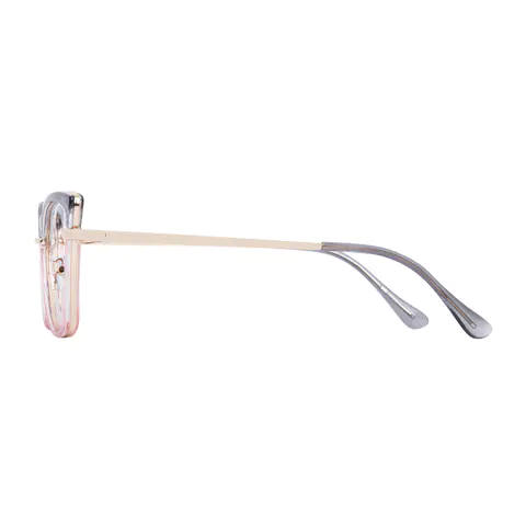 Cat-eye Transparent Blue/Transparent Purple Eyeglasses