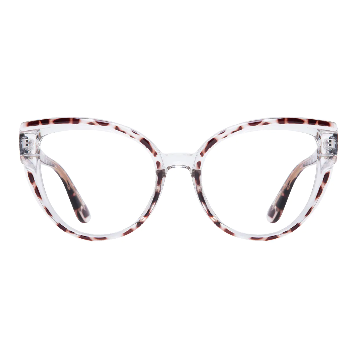 Cat-eye Tortoiseshell/Clear Eyeglasses