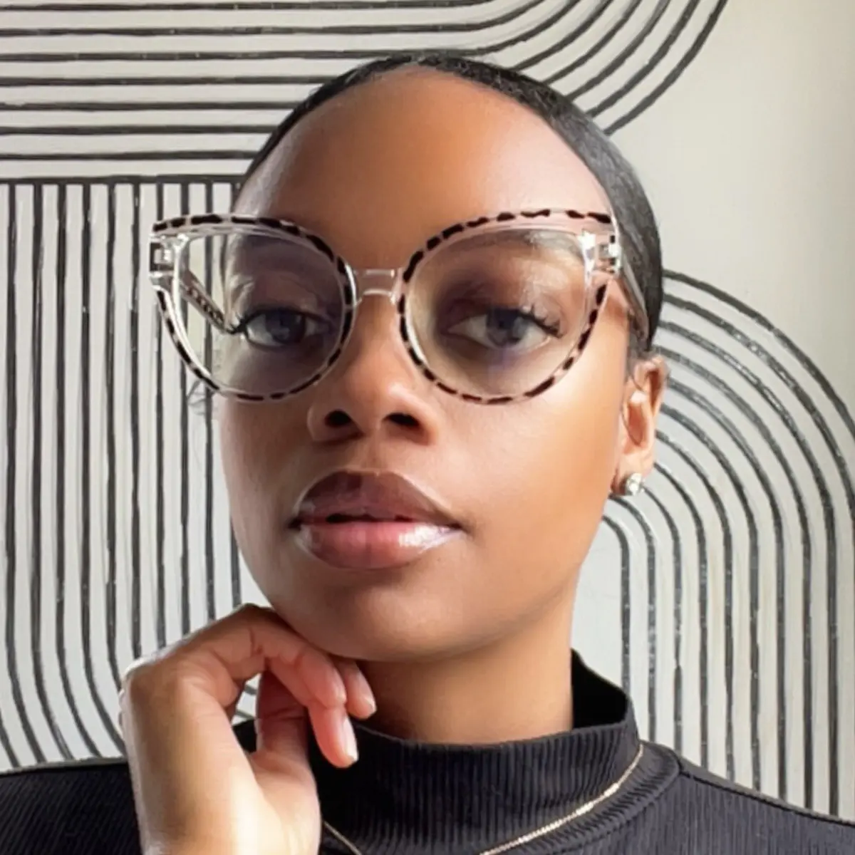 Cat-eye Tortoiseshell/Clear Eyeglasses