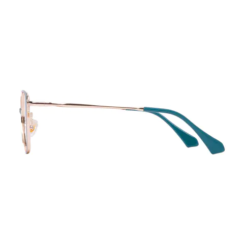 Cat-eye Green/Gold Eyeglasses