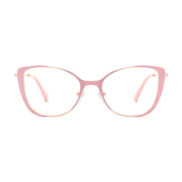 Cat-eye Pink/Gold Eyeglasses