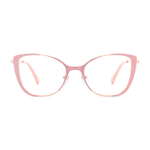 Cat-eye Pink/Gold Eyeglasses