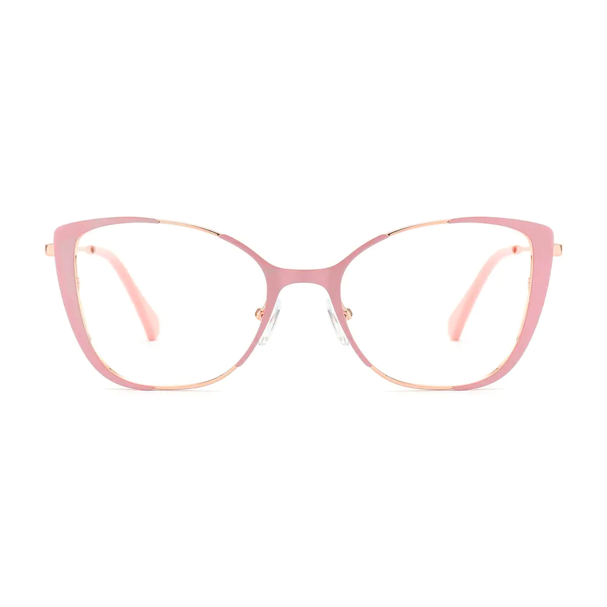 Cat-eye Pink/Gold Eyeglasses