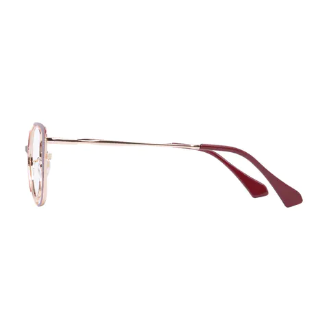 Cat-eye Red/Gold Eyeglasses