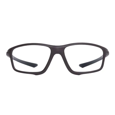 Rectangle Brown Eyeglasses