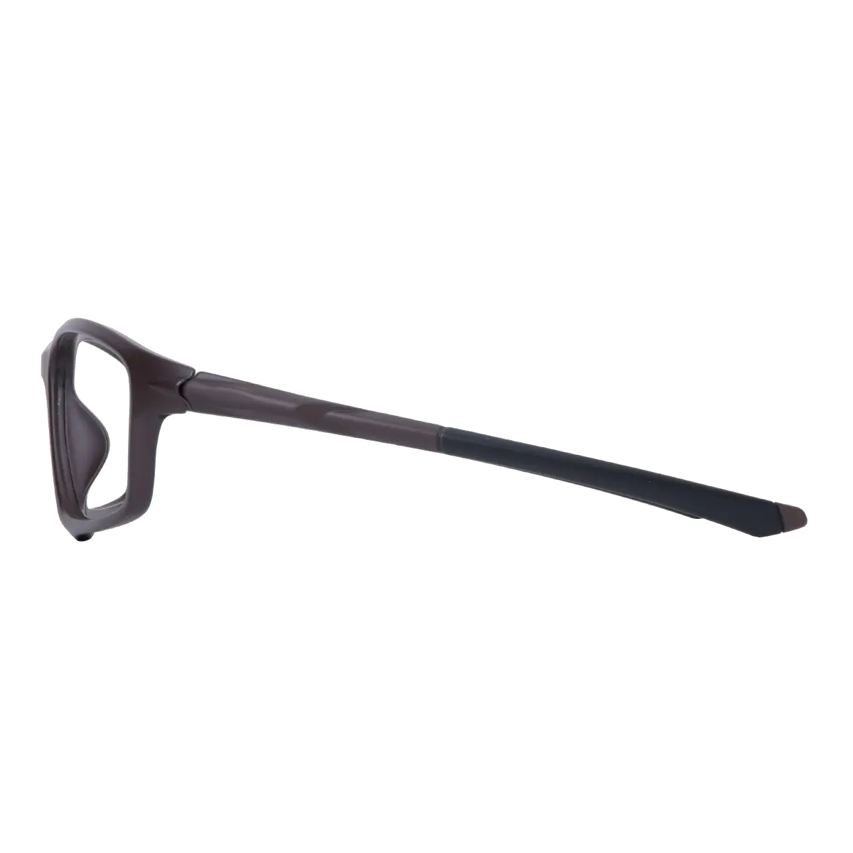 Rectangle Brown Eyeglasses