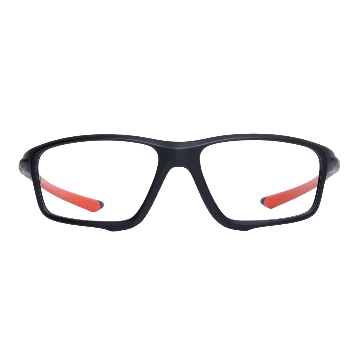 Rectangle Black/Red Eyeglasses