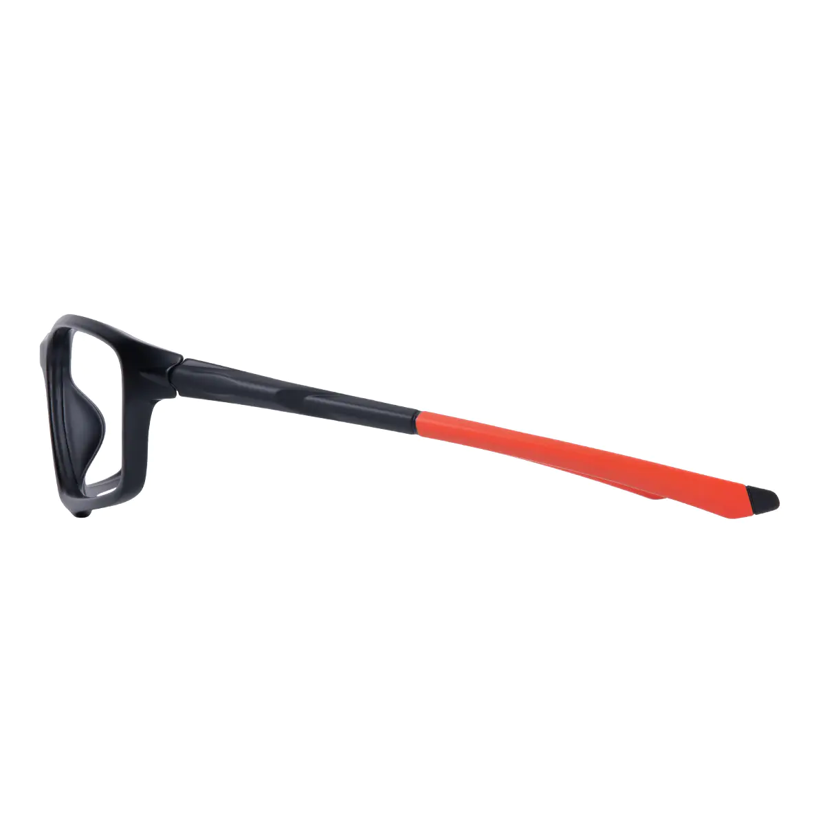 Rectangle Black/Red Eyeglasses