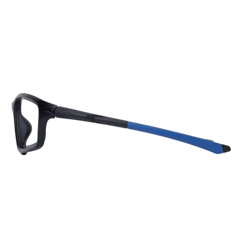 Rectangle Black/Blue Eyeglasses