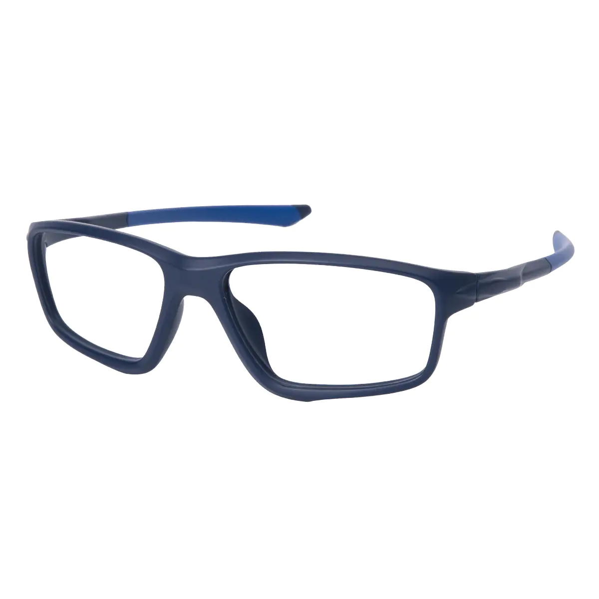 Rectangle Blue Eyeglasses