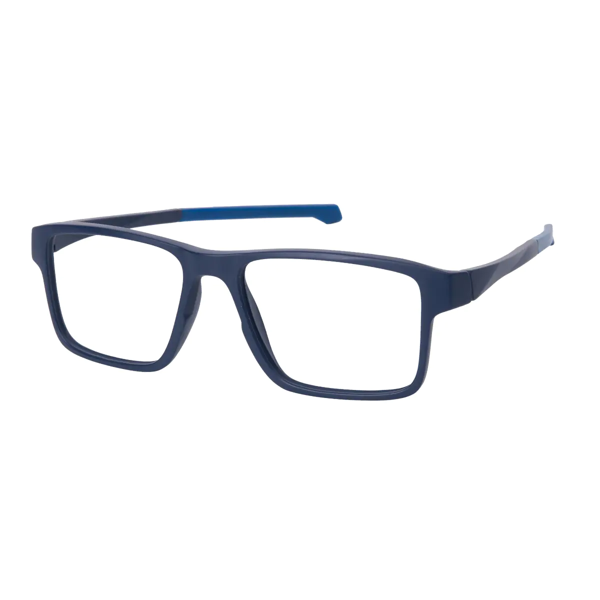 Rectangle Blue Eyeglasses