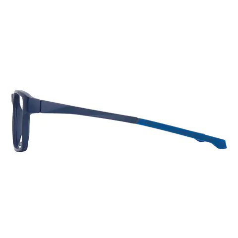 Rectangle Blue Eyeglasses