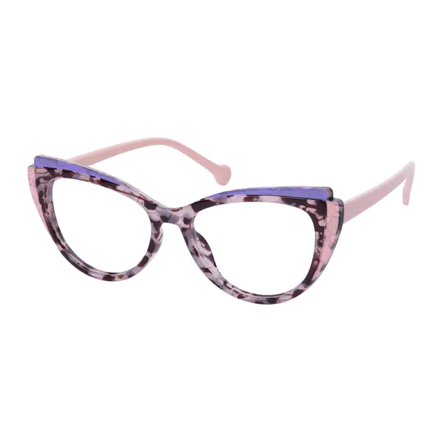 Cat-eye Pink Tortoiseshell Eyeglasses