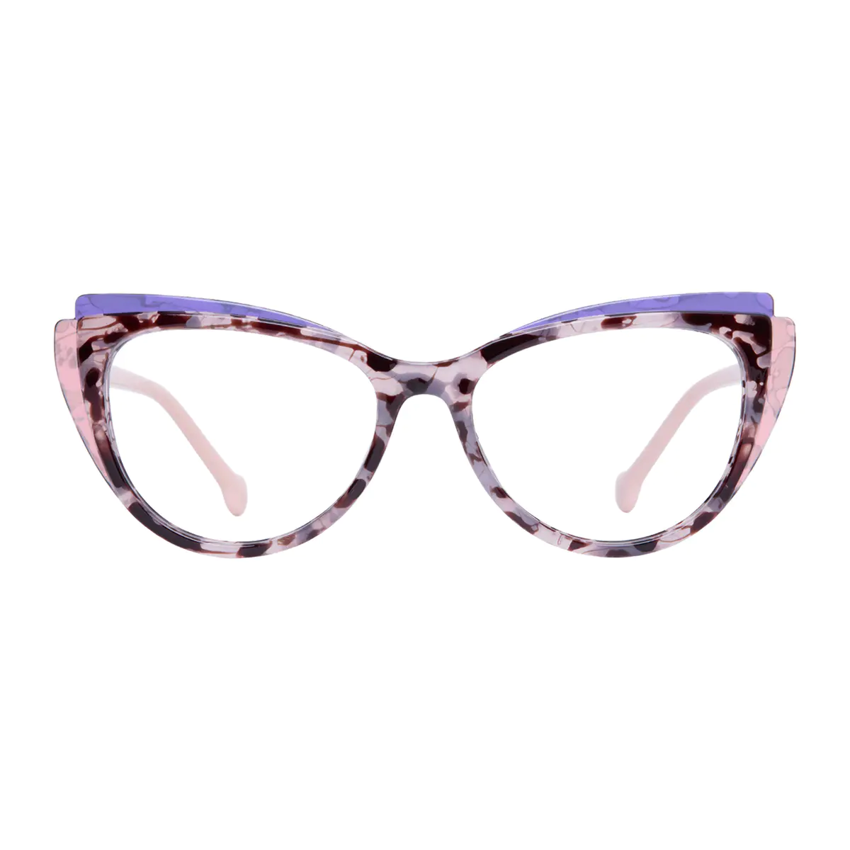 Cat-eye Pink Tortoiseshell Eyeglasses
