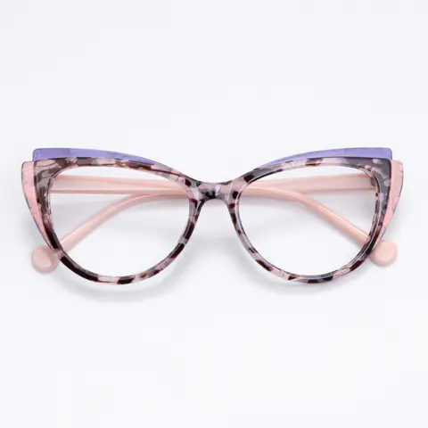 Cat-eye Pink Tortoiseshell Eyeglasses