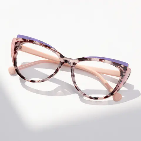 Cat-eye Pink Tortoiseshell Eyeglasses
