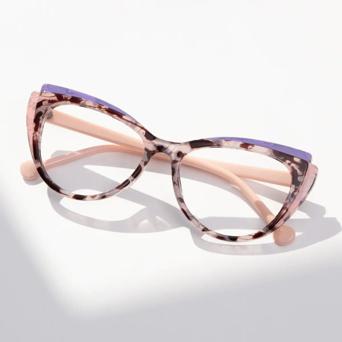 Cat-eye Pink Tortoiseshell Eyeglasses