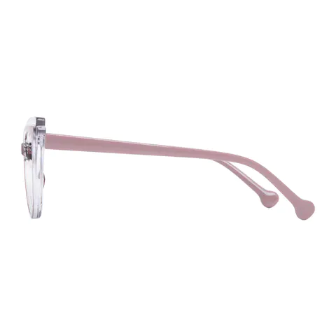 Cat-eye Brown/Clear Eyeglasses
