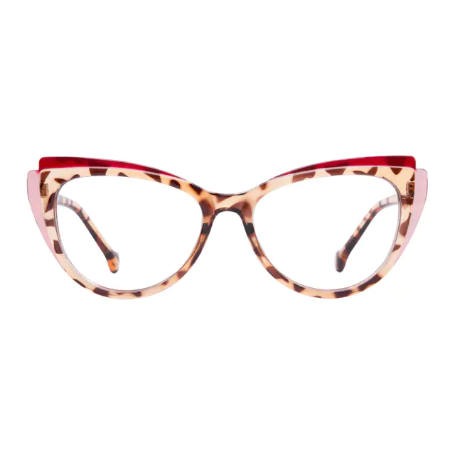 Cat-eye Tortoiseshell/Pink Eyeglasses