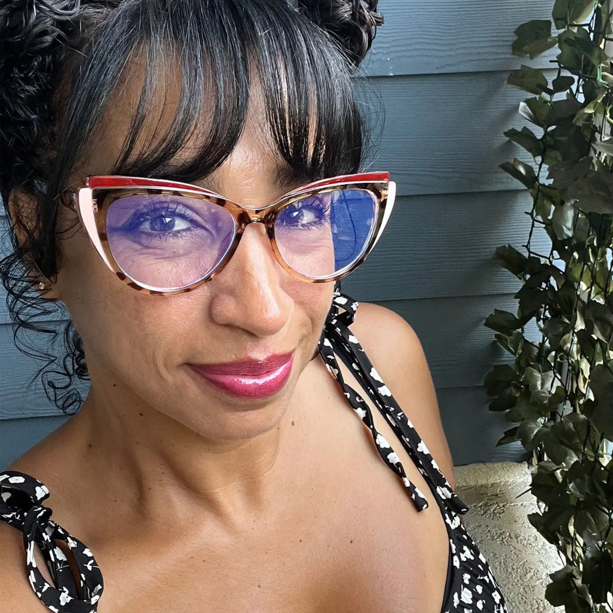 Cat-eye Tortoiseshell/Pink Eyeglasses