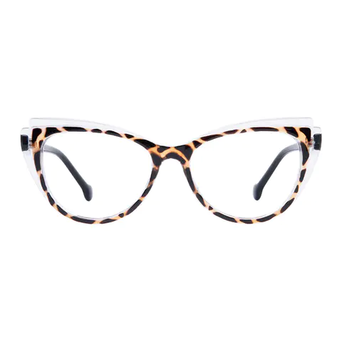 Cat-eye Tortoiseshell/Clear Eyeglasses