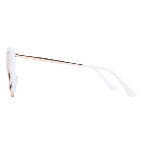 Square White Eyeglasses