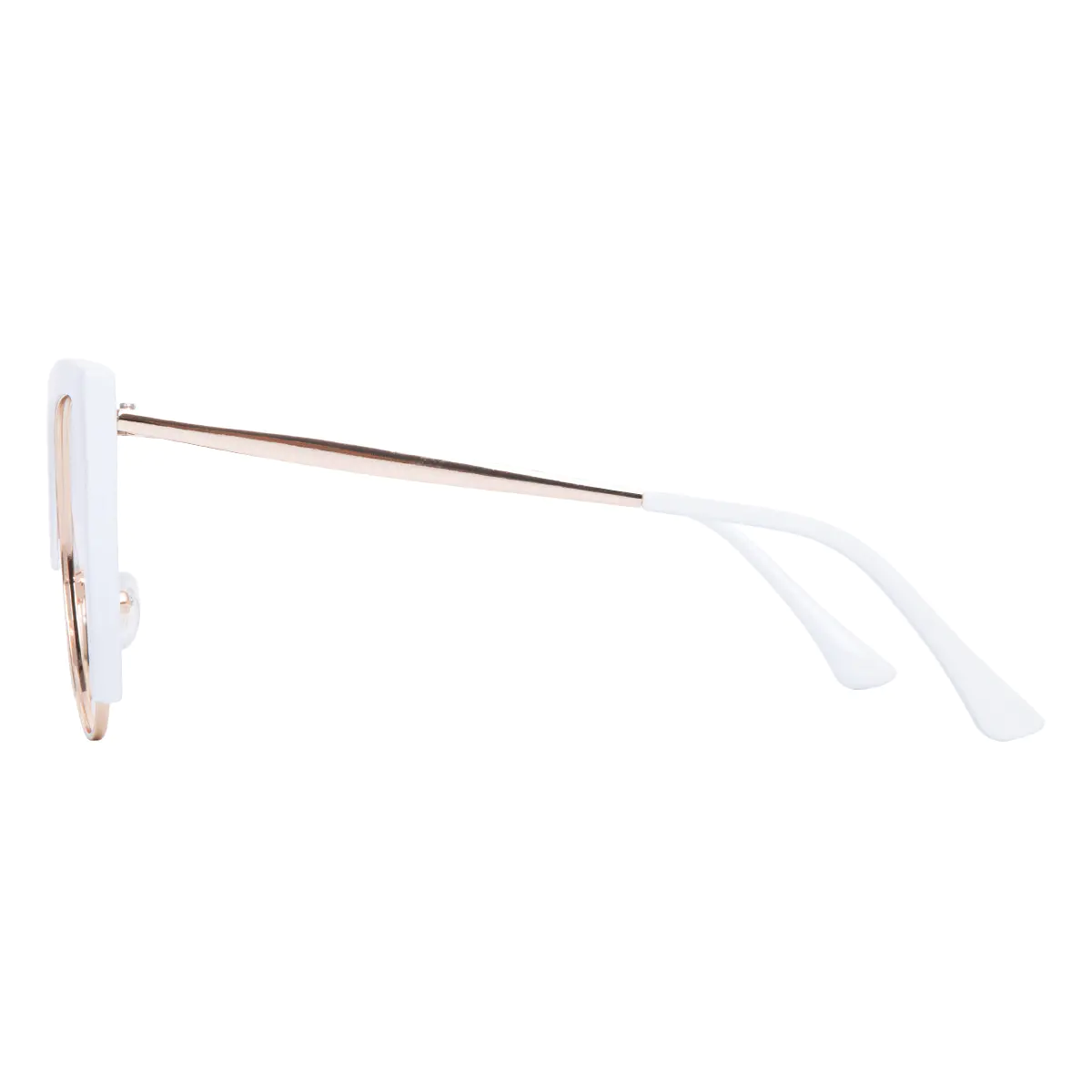 Square White Eyeglasses