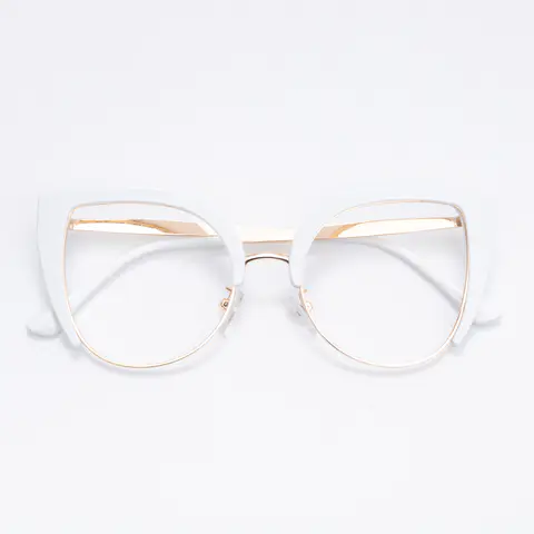 Square White Eyeglasses