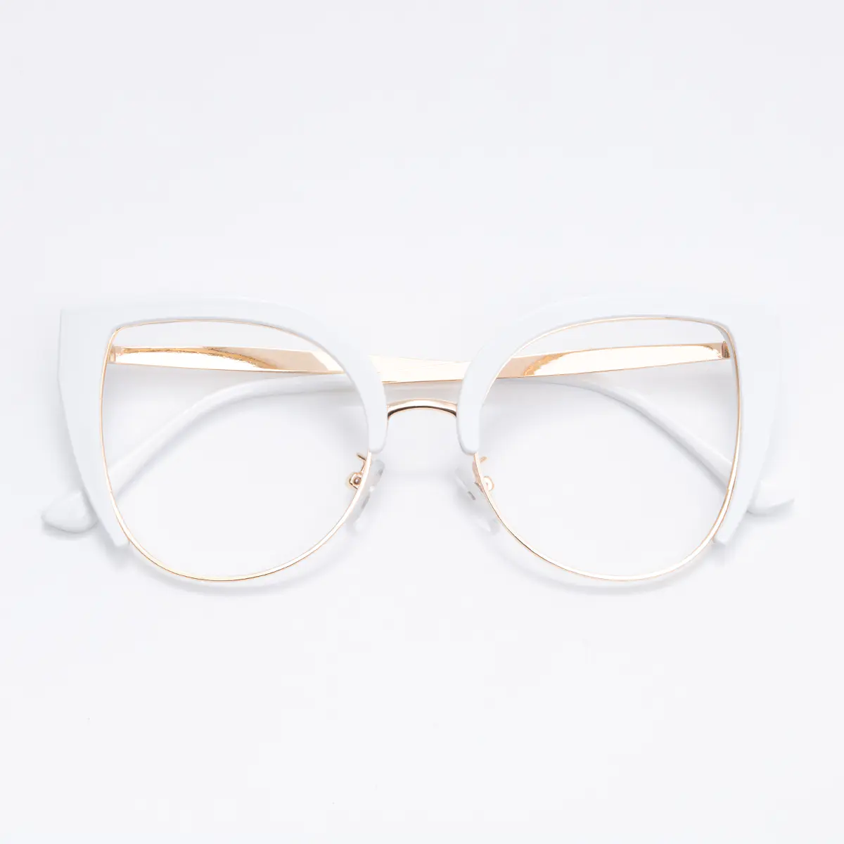 Square White Eyeglasses