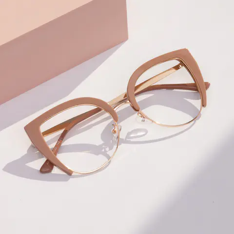 Square Brown Eyeglasses
