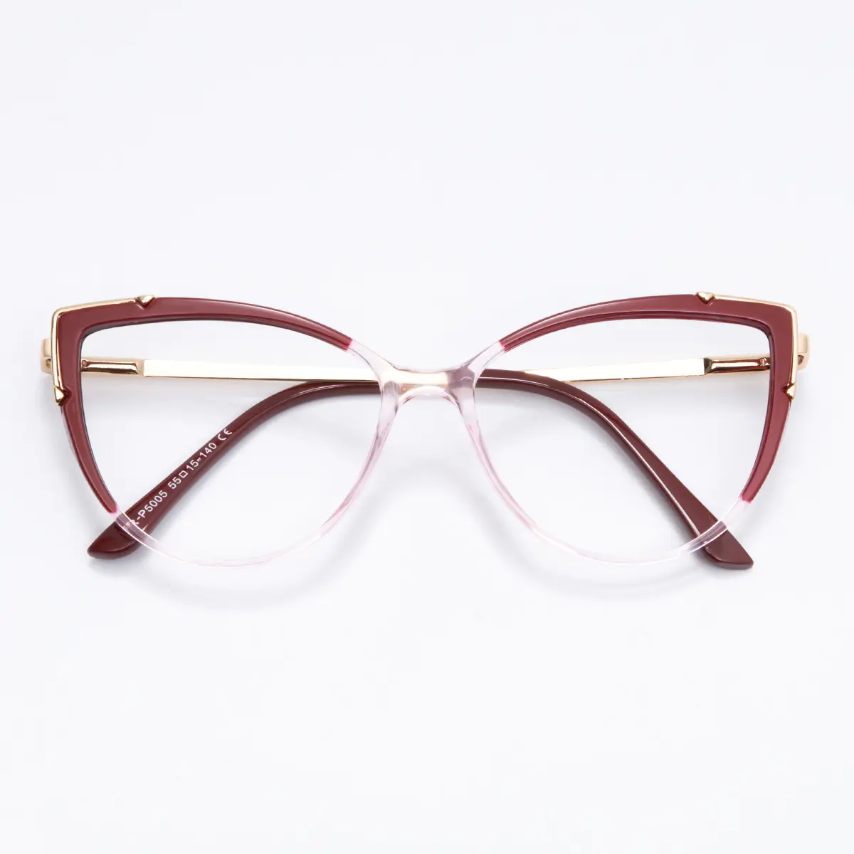 Cat-eye Red/Clear Eyeglasses