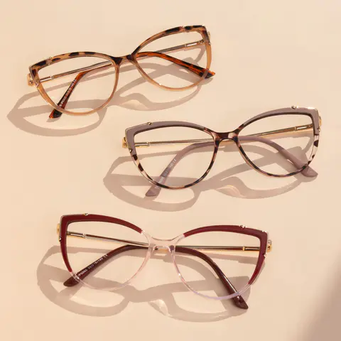 Cat-eye Tortoiseshell/Brown Eyeglasses