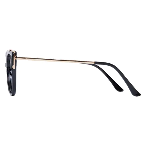 Cat-eye Black Gold Eyeglasses