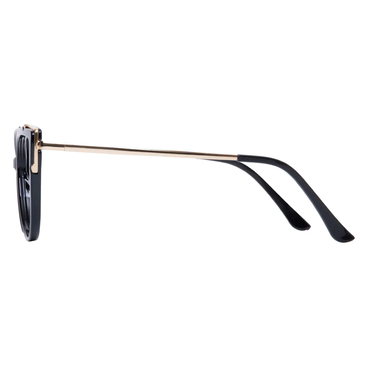 Cat-eye Black Gold Eyeglasses