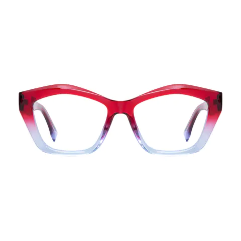 Cat-eye Gradient Red Eyeglasses