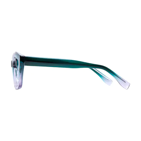 Cat-eye Green/Clear Eyeglasses