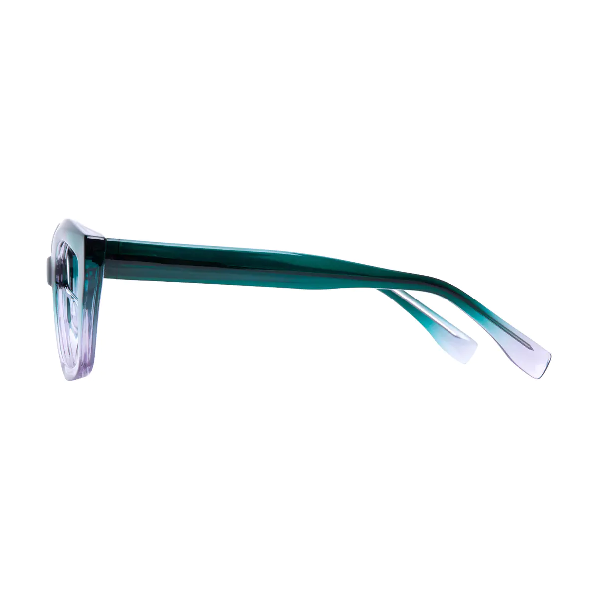 Cat-eye Green/Clear Eyeglasses